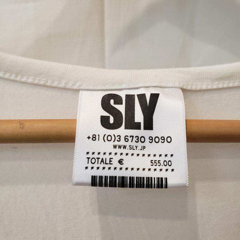 スライ SLY ワンピース ひざ丈スカート 1 無地 白 / ホワイト / レディース USED 古着 中古 10000538