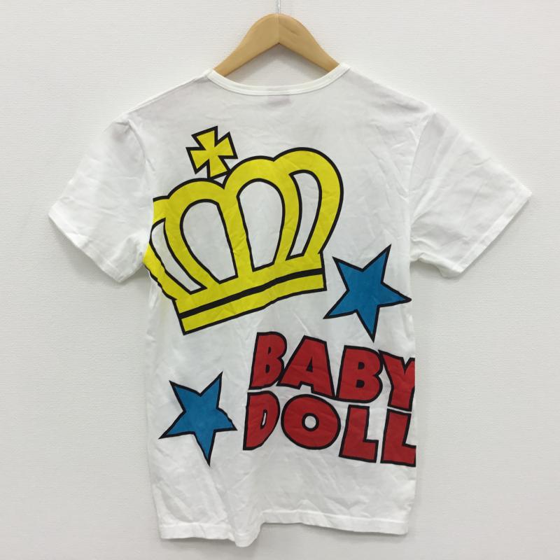 ベビードール Baby Doll Tシャツ 半袖 M プリント 白 / ホワイト / レディース USED 古着 中古 10000561