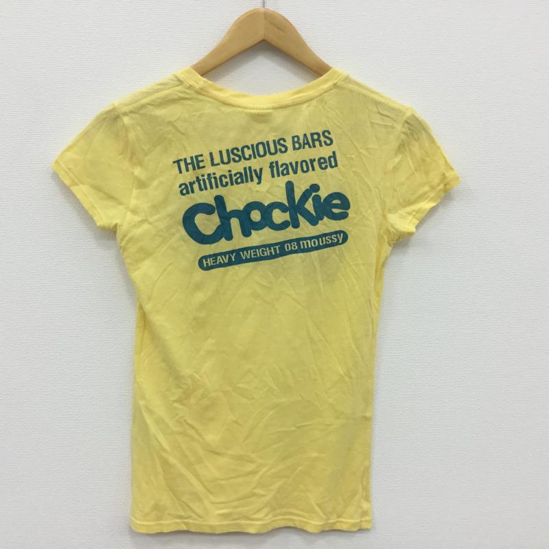 マウジー MOUSSY Tシャツ 半袖 1 プリント 黄 / イエロー / レディース USED 古着 中古 10000573