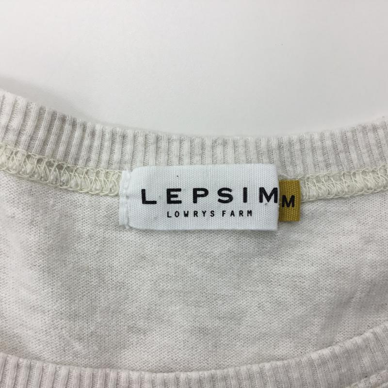 レプシィム LEPSIM Tシャツ 半袖 M プリント 灰 / グレー / レディース USED 古着 中古 10000575