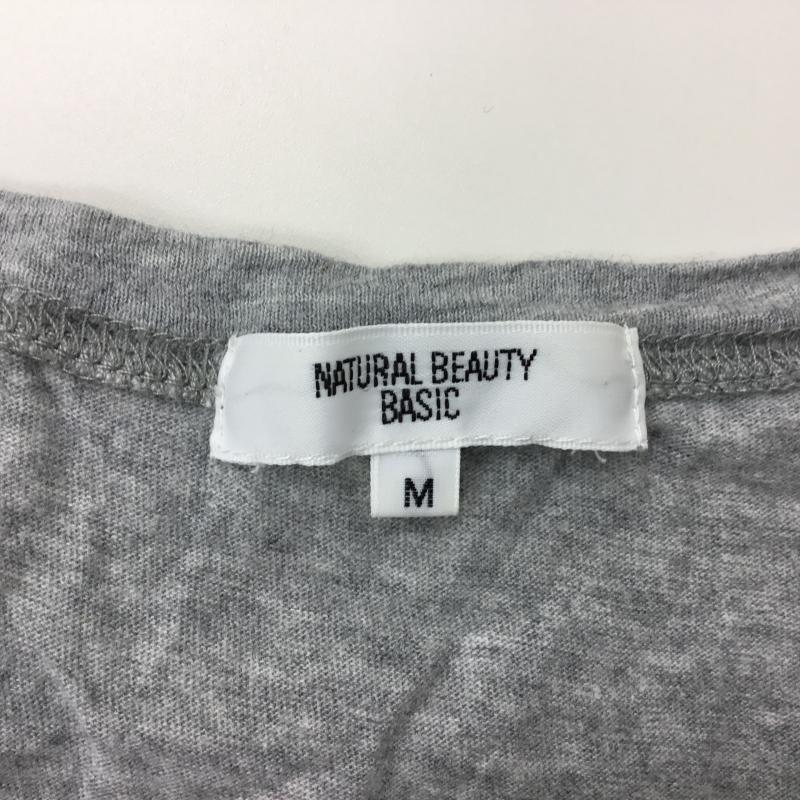 ナチュラルビューティーベーシック NATURAL BEAUTY BASIC Tシャツ 半袖 M 灰 / グレー / レディース USED 古着 中古 10000580