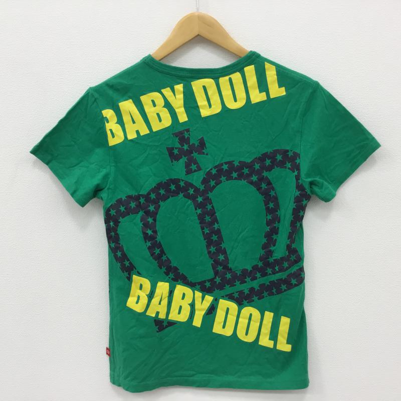 ベビードール Baby Doll Tシャツ 半袖 S プリント 緑 / グリーン / レディース USED 古着 中古 10000583