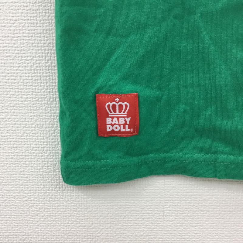 ベビードール Baby Doll Tシャツ 半袖 S プリント 緑 / グリーン / レディース USED 古着 中古 10000583