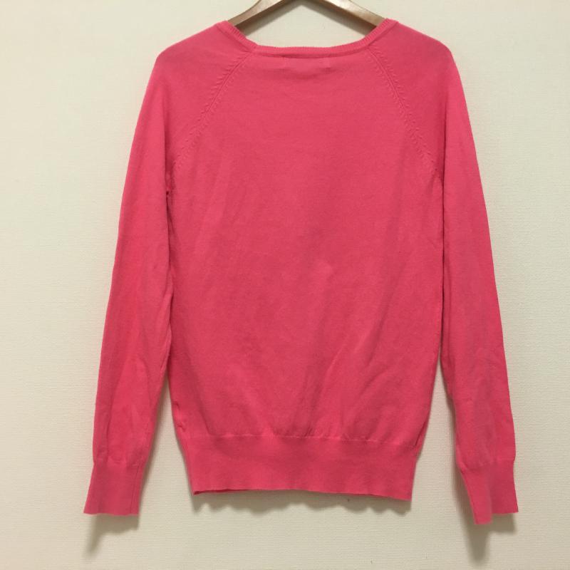 ザラ ZARA カーディガン 長袖 L 無地 桃 / ピンク / レディース USED 古着 中古 10000600