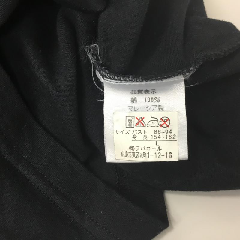 エル ELLE Tシャツ 半袖 L ロゴ、文字 黒 / ブラック / レディース USED 古着 中古 10000603