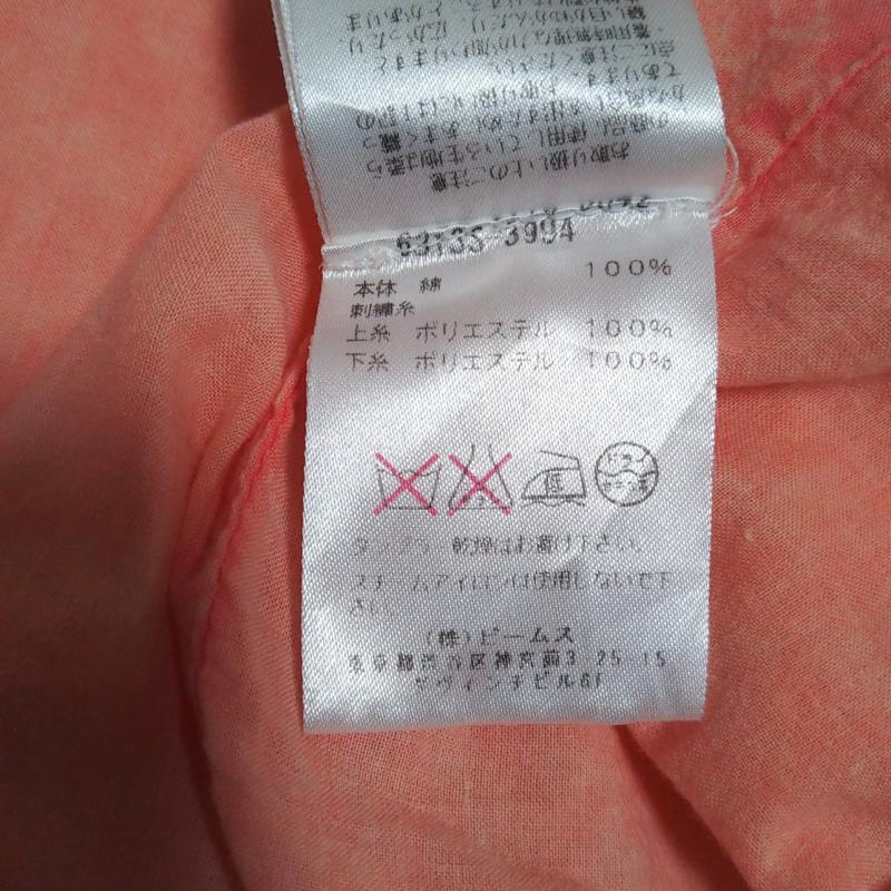 レイビームス Ray BEAMS チュニック 半袖 刺繍 X 無地 桃 / ピンク / レディース USED 古着 中古 10000621