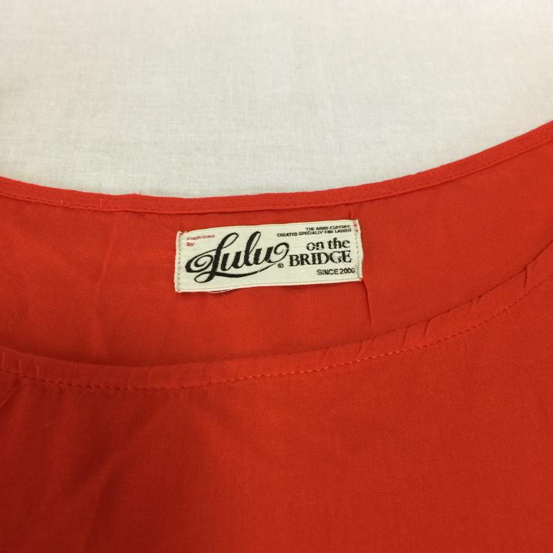 ルルオンザブリッジ LULU ON THE BRIDGE カットソー 半袖 FREE 無地 橙 / オレンジ / レディース USED 古着 中古 10000711