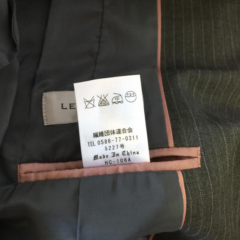 レミュー LES MUES ジャケット、上着 ジャケット、ブレザー L ストライプ 灰 / グレー / レディース USED 古着 中古 10000714