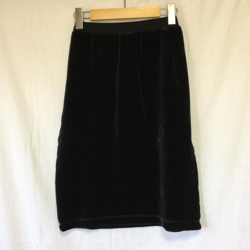 ソニアリキエル SONIA RYKIEL スカート ひざ丈スカート S 無地 黒 / ブラック / レディース USED 古着 中古 10000716