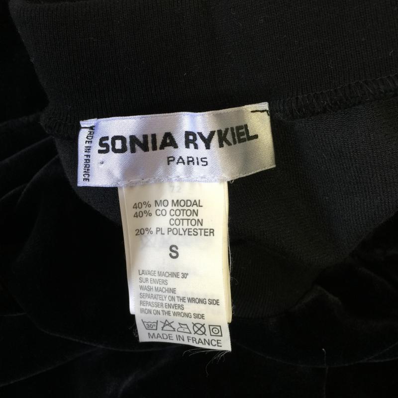 ソニアリキエル SONIA RYKIEL スカート ひざ丈スカート S 無地 黒 / ブラック / レディース USED 古着 中古 10000716