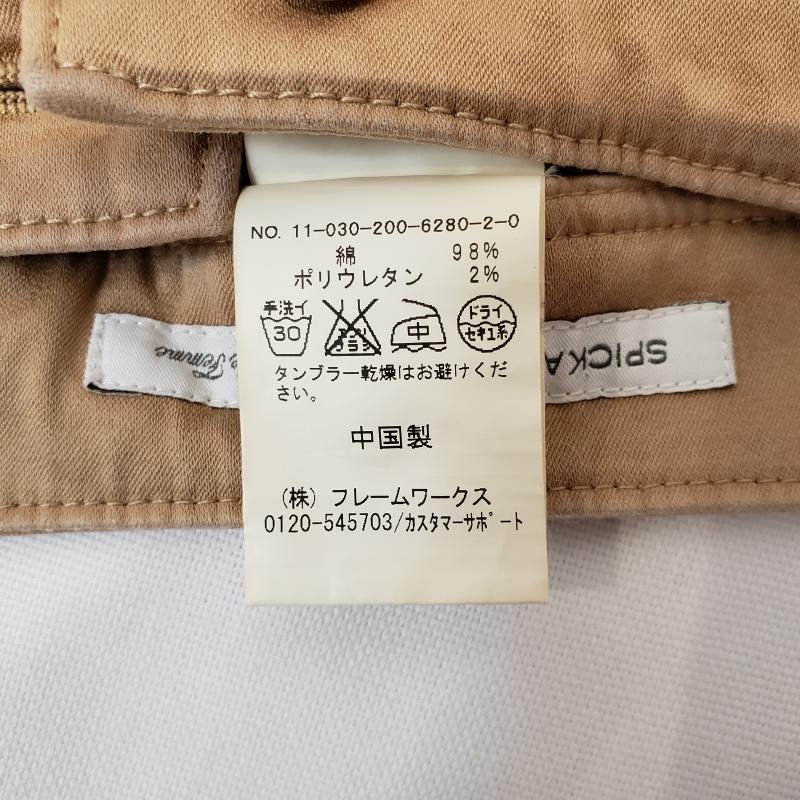 スピック&スパン Spick & Span パンツ ショートパンツ 34インチ 無地 ベージュ / ベージュ / レディース USED 古着 中古 10000746