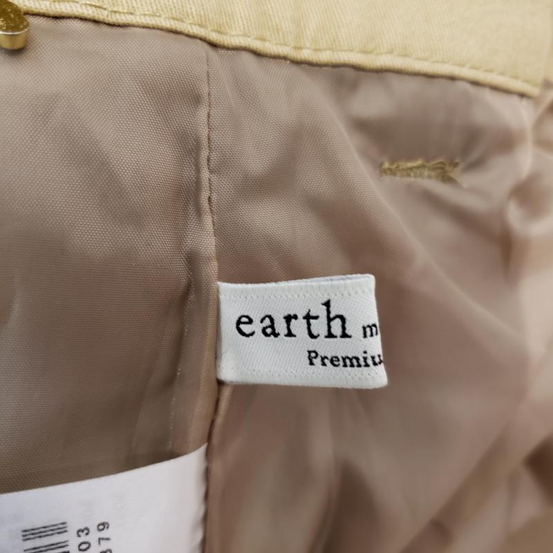 アースミュージックアンドエコロジー earth music&ecology スカート ひざ丈スカート M 無地 ベージュ / ベージュ / レディース USED 古着 中古 10000756