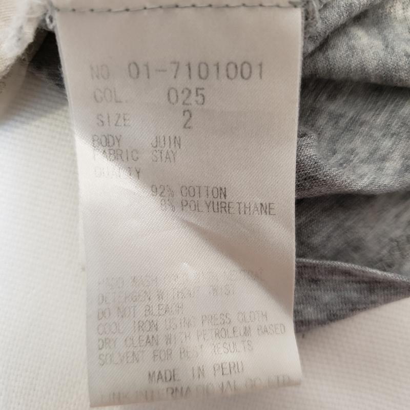 セオリー theory カットソー 半袖 2 無地 灰 / グレー / レディース USED 古着 中古 10000781