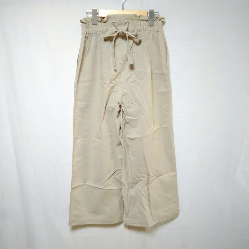 アースミュージックアンドエコロジー earth music&ecology パンツ スラックス FREE 無地 ベージュ / ベージュ / レディース USED 古着 中古 10000792