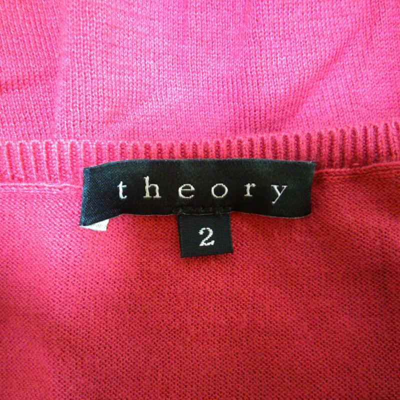 セオリー theory ニット、セーター 半袖 2 無地 赤 / レッド / レディース USED 古着 中古 10000825