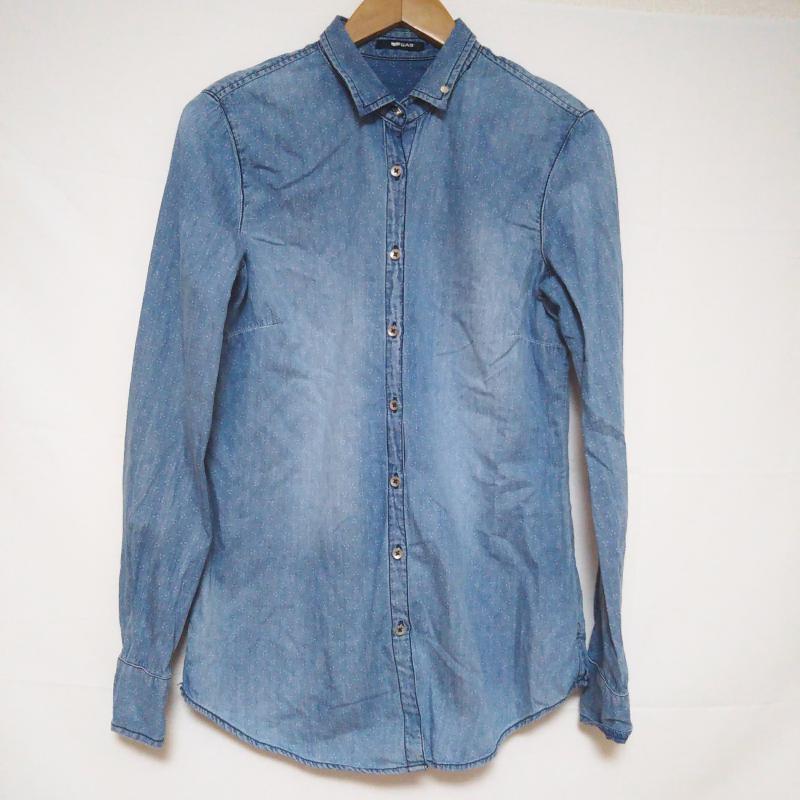 ガス GAS シャツ、ブラウス 長袖 XS 青 / ブルー / レディース USED 古着 中古 10000903