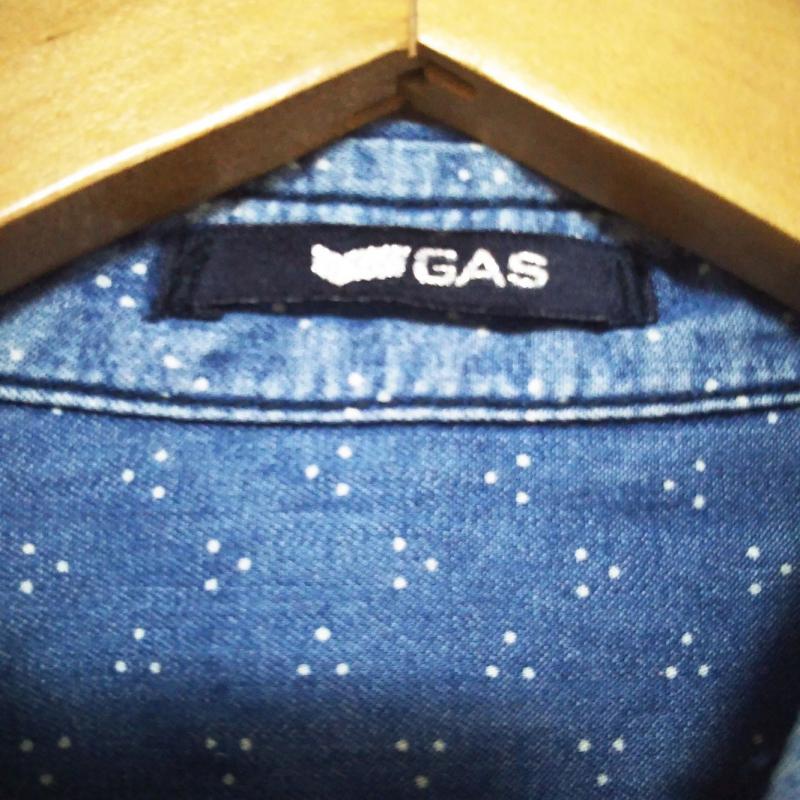 ガス GAS シャツ、ブラウス 長袖 XS 青 / ブルー / レディース USED 古着 中古 10000903