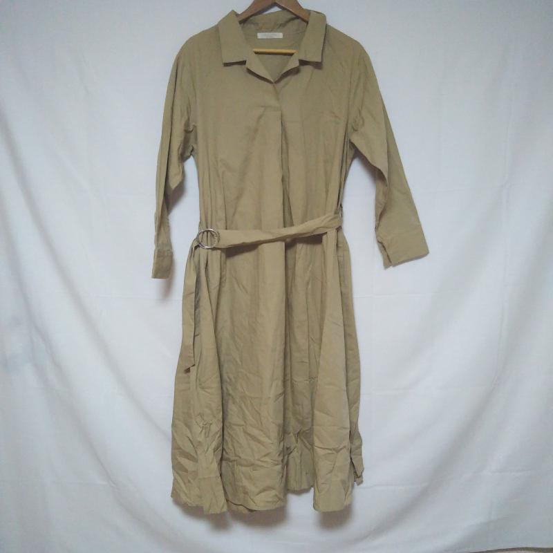 ショコラ フィネ ローブ chocol raffine robe ワンピース ひざ丈スカート FREE 無地 ベージュ / ベージュ / レディース USED 古着 中古 10000920