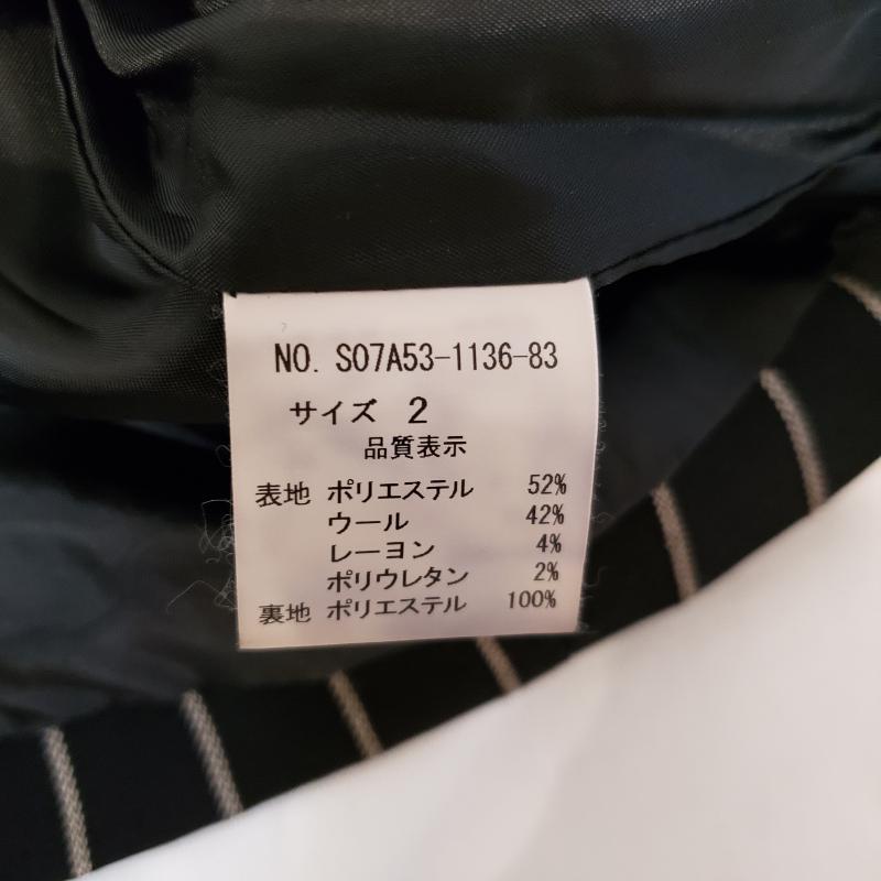 スライ SLY ジャケット、上着 ジャケット、ブレザー 2 ストライプ X ロゴ、文字 黒 / ブラック / レディース USED 古着 中古 10000969