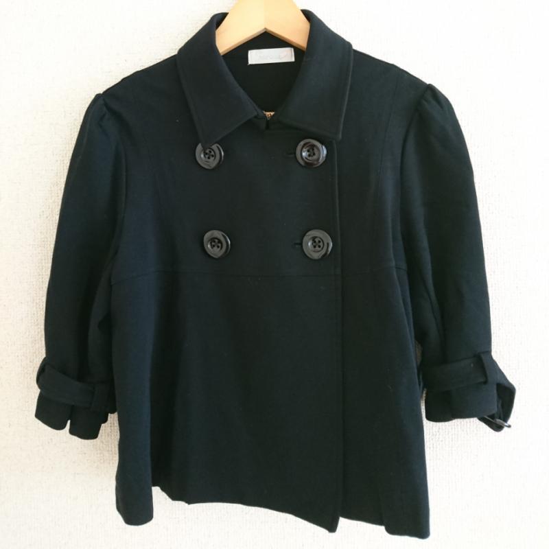 フェルゥ Feroux コート コート一般 2 無地 黒 / ブラック / レディース USED 古着 中古 10001128