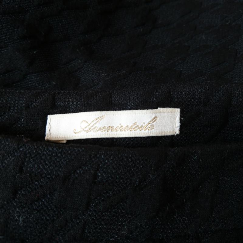 アベニールエトワール Aveniretoile スカート ミニスカート 千鳥格子 黒 / ブラック / レディース USED 古着 中古 10001144