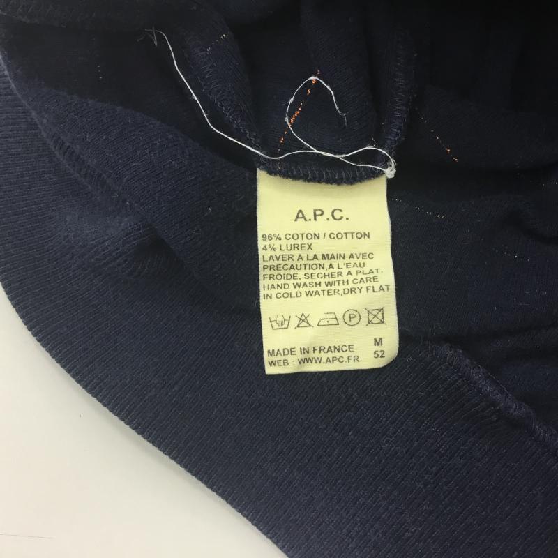 アーペーセー A.P.C. カットソー 半袖 S ボーダー柄 紺 / ネイビー / X 橙 / オレンジ / レディース USED 古着 中古 10001226