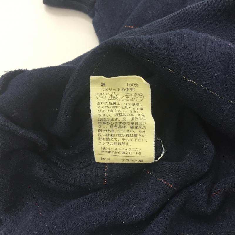 アーペーセー A.P.C. カットソー 半袖 S ボーダー柄 紺 / ネイビー / X 橙 / オレンジ / レディース USED 古着 中古 10001226