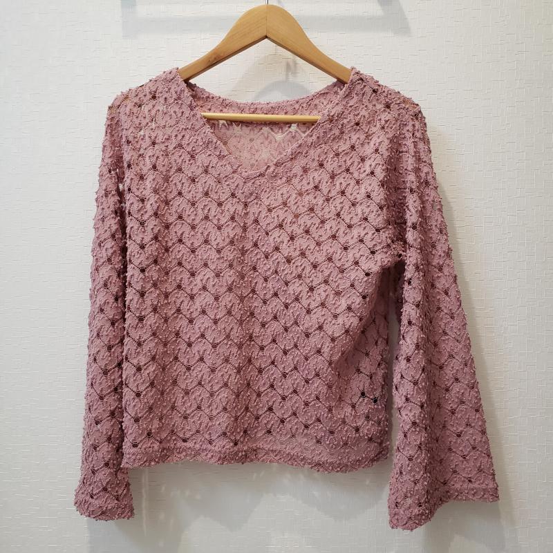 カスタネ Kastane カットソー 長袖 無地 紫 / パープル / レディース USED 古着 中古 10001236