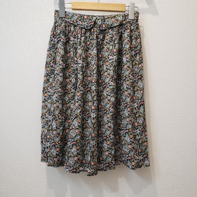 サマンサモスモスエヘカソポ SM2ehkasopo スカート ひざ丈スカート M 花柄 緑 / グリーン / X 桃 / ピンク / レディース USED 古着 中古 10001271