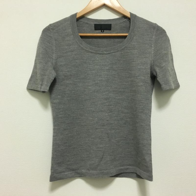 アンタイトル UNTITLED カットソー 半袖 2 無地 灰 / グレー / レディース USED 古着 中古 10001289