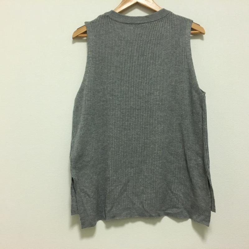 ショコラ フィネ ローブ chocol raffine robe カットソー 半袖 ノースリーブ FREE 無地 灰 / グレー / レディース USED 古着 中古 10001290