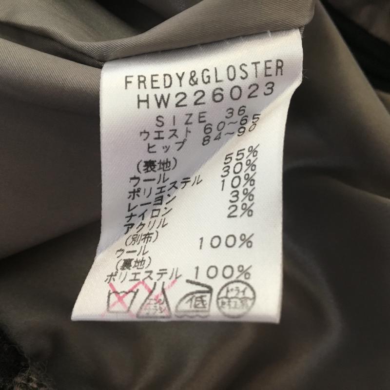 フレディアンドグロスター FREDY&GLOSTER スカート ミニスカート 36インチ 総柄 X ヒョウ柄・レオパード柄 黒 / ブラック / X 灰 / グレー / X 茶 / ブラウン / レディース USED 古着 中古 10001327