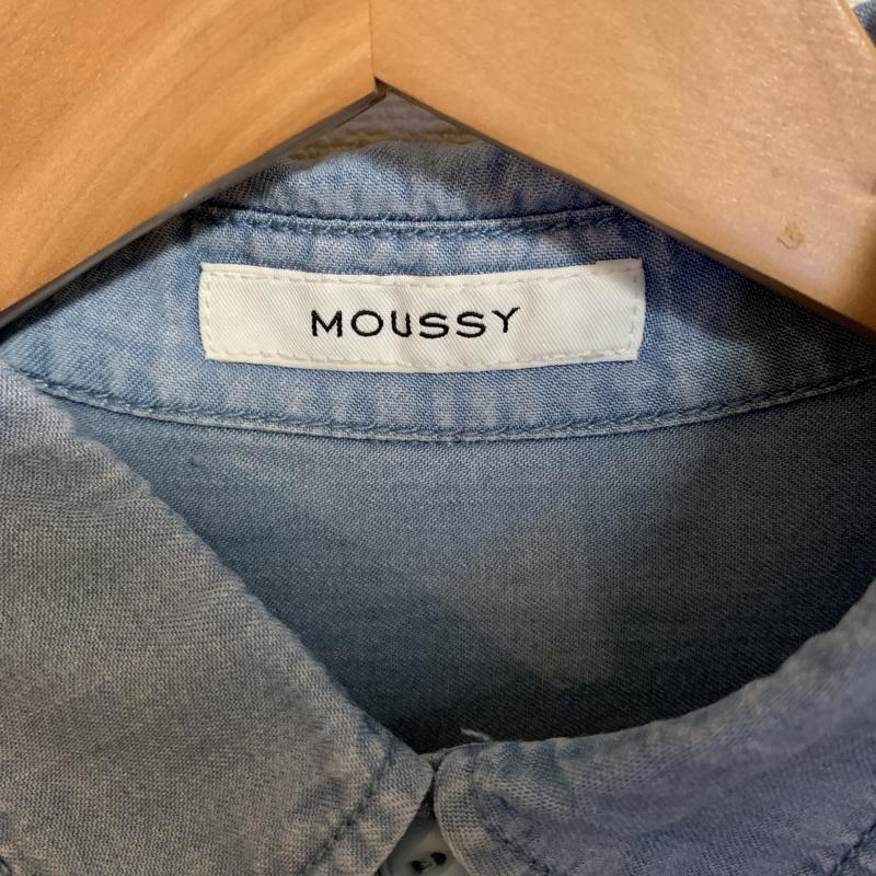 マウジー MOUSSY シャツ、ブラウス 長袖 FREE 無地 インディゴ / インディゴ / レディース USED 古着 中古 10001357