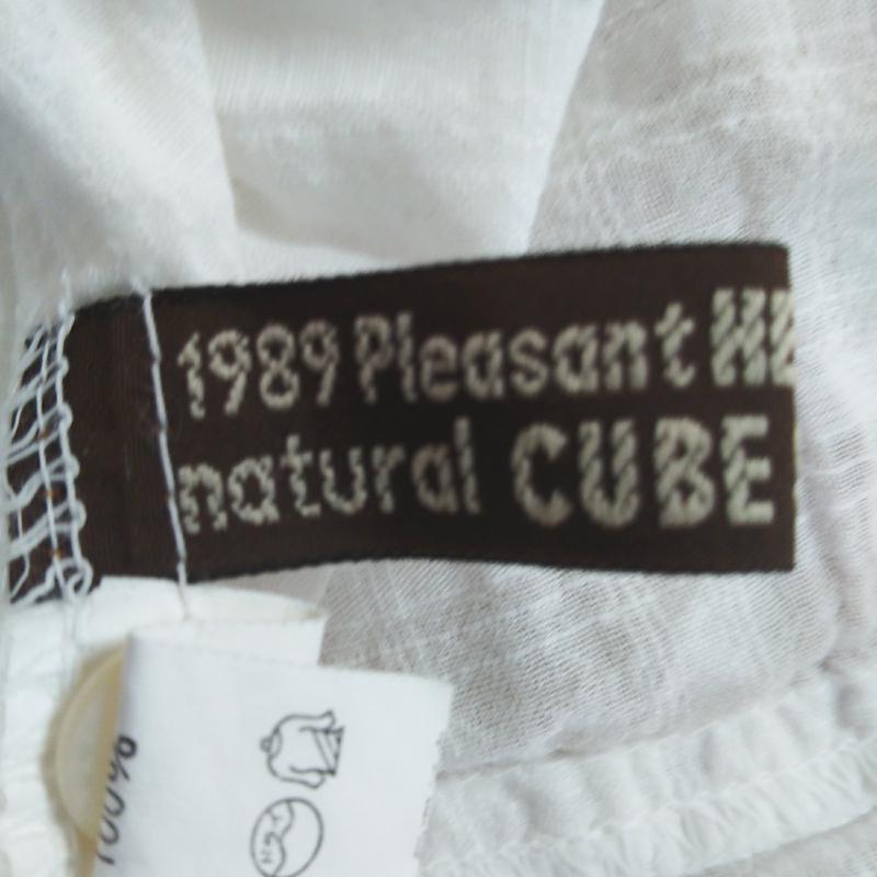 キューブシュガー CUBE SUGAR シャツ、ブラウス 長袖 M 無地 白 / ホワイト / レディース USED 古着 中古 10001408