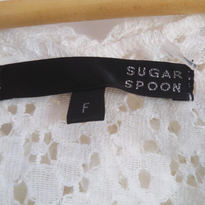 シュガースプーン SUGAR SPOON シャツ、ブラウス 長袖 FREE 花柄 白 / ホワイト / レディース USED 古着 中古 10001422