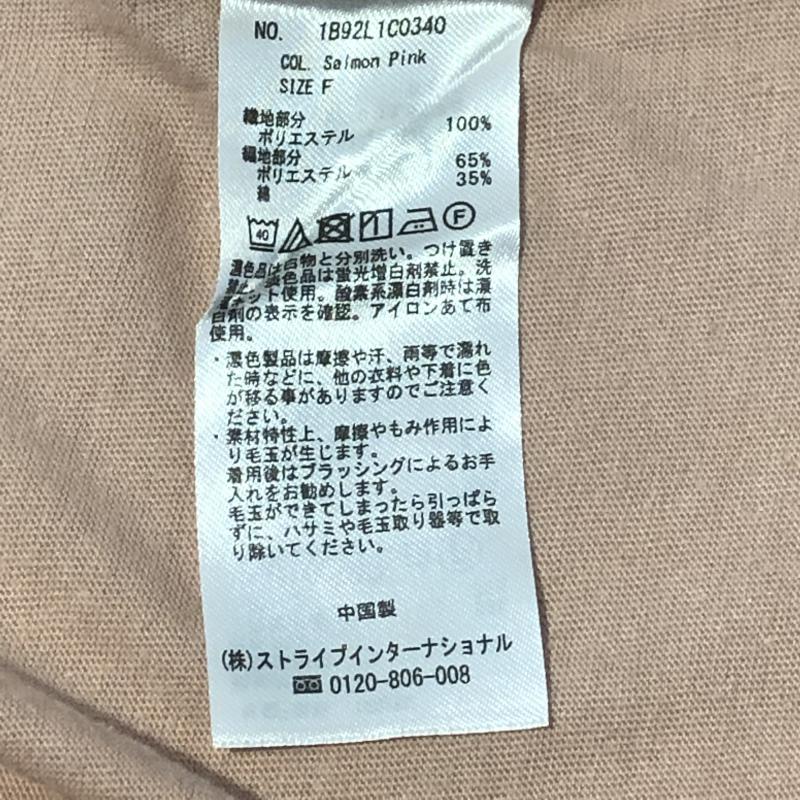 アースミュージックアンドエコロジー earth music&ecology カットソー 半袖 FREE 無地 桃 / ピンク / レディース USED 古着 中古 10001510