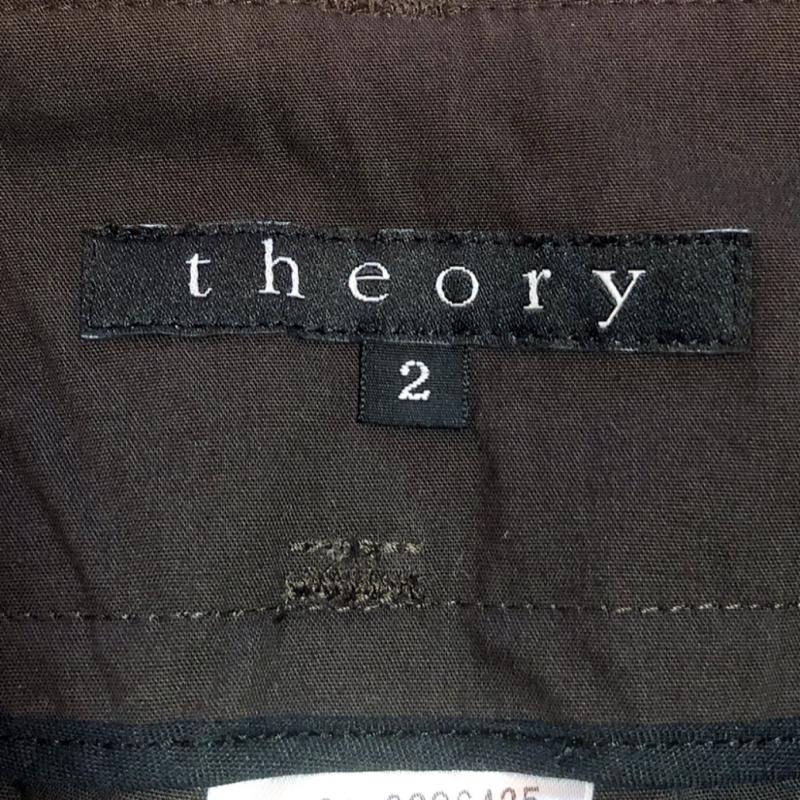 セオリー theory パンツ ショートパンツ ハーフパンツ 2 無地 茶 / ブラウン / レディース USED 古着 中古 10001566