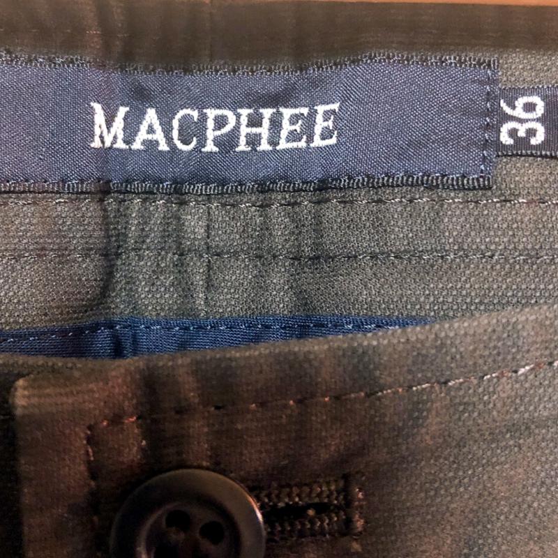 マカフィー MACPHEE パンツ スラックス ブーツカット 36インチ 無地 緑 / グリーン / レディース USED 古着 中古 10001567