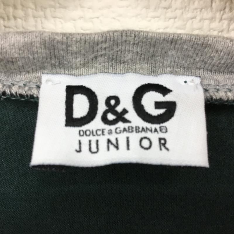 ドルチェアンドガッパーナジュニア D&GJUNIOR Tシャツ 長袖 6 ロゴ、文字 緑 / グリーン / X 灰 / グレー / X 黄 / イエロー / X 紺 / ネイビー / ボーイズ USED 古着 中古 10001571