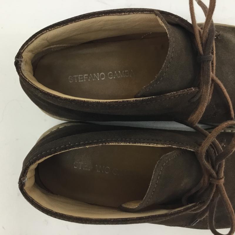 ステファノガンバ STEFANO GAMBA ブーツ ショートブーツ デザートブーツ 無地 茶 / ブラウン / メンズ USED 古着 中古 10001589