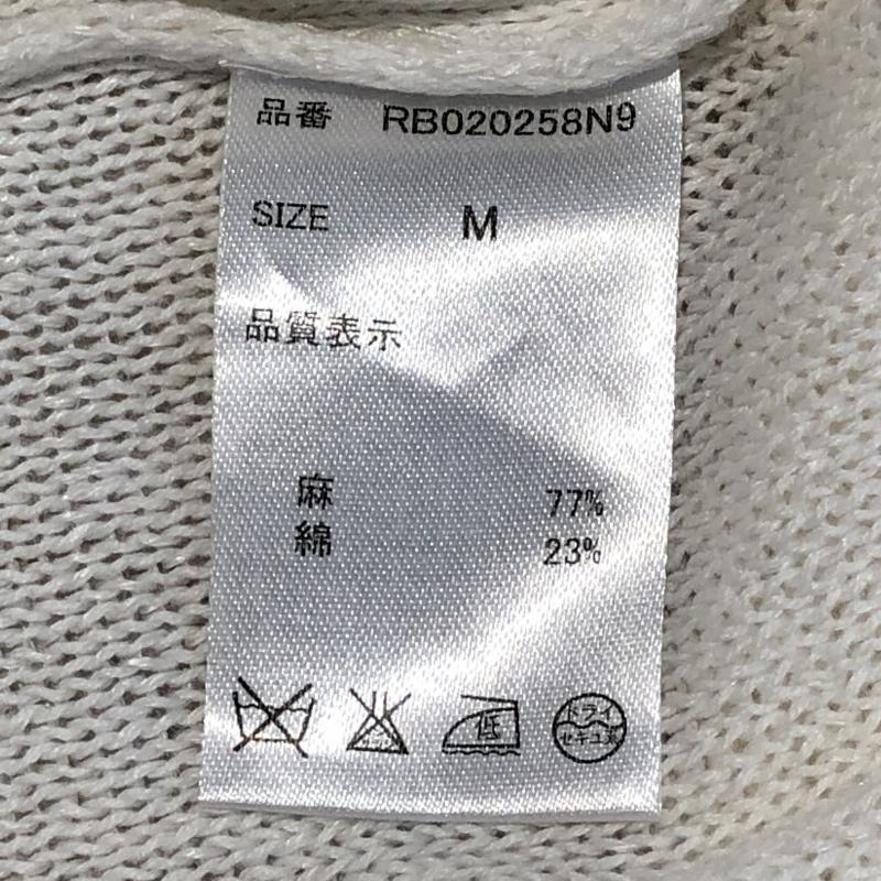 レイジブルー RAGEBLUE ニット、セーター 七分袖 M 無地 白 / ホワイト / メンズ USED 古着 中古 10001629