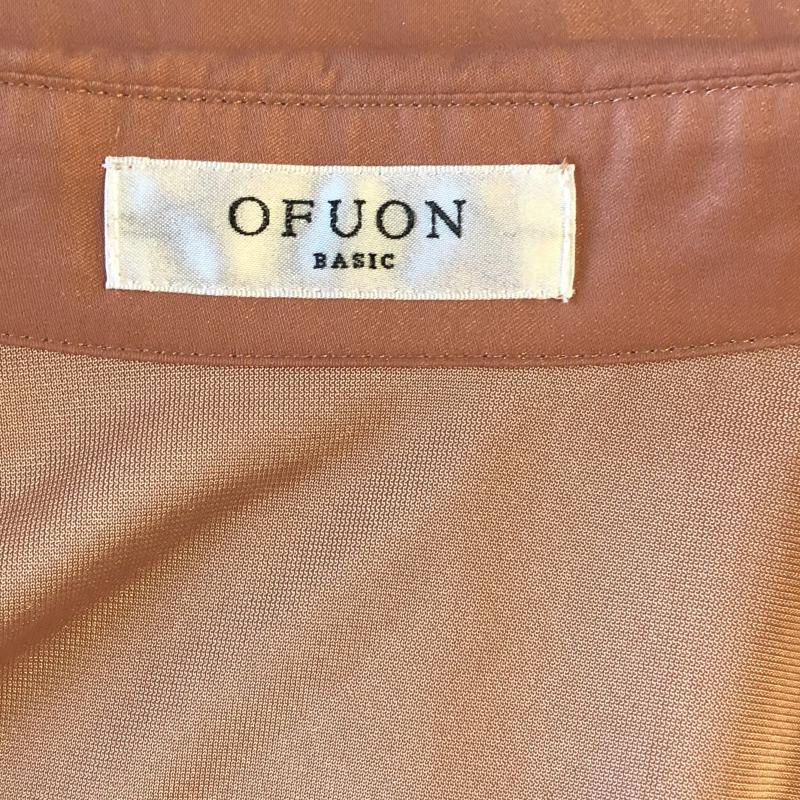 オフオン OFUON チュニック 七分袖 40 無地 橙 / オレンジ / レディース USED 古着 中古 10001653