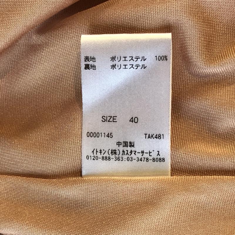 オフオン OFUON チュニック 七分袖 40 無地 橙 / オレンジ / レディース USED 古着 中古 10001653