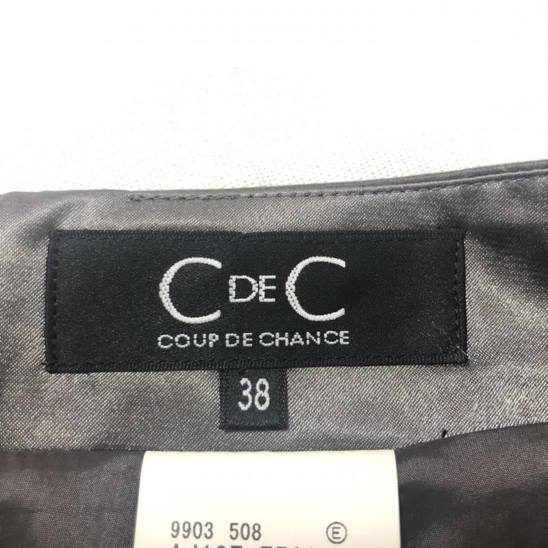クードシャンス COUP DE CHANCE スカート ひざ丈スカート 38 ロゴ、文字 灰 / グレー / レディース USED 古着 中古 10001689