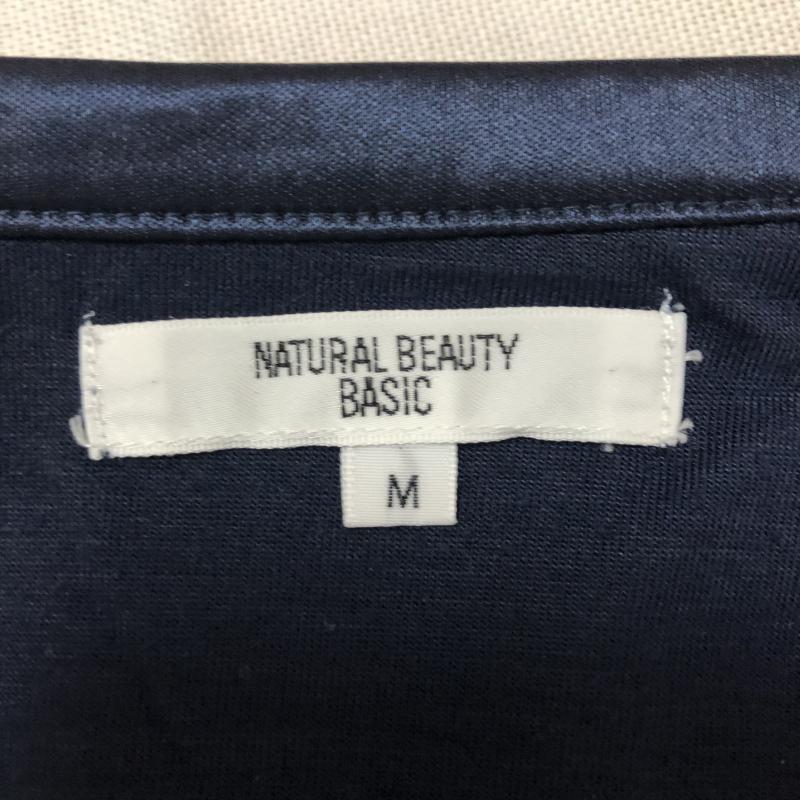ナチュラルビューティーベーシック NATURAL BEAUTY BASIC スカート ひざ丈スカート M ドット 紺 / ネイビー / レディース USED 古着 中古 10001693