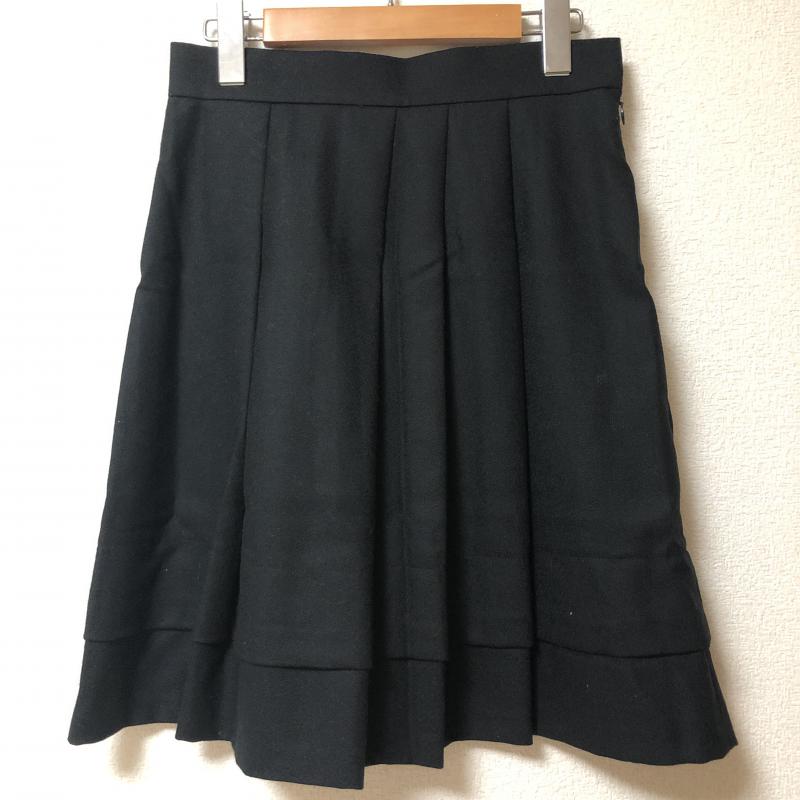 アンタイトル UNTITLED スカート ひざ丈スカート 2 無地 黒 / ブラック / レディース USED 古着 中古 10001700