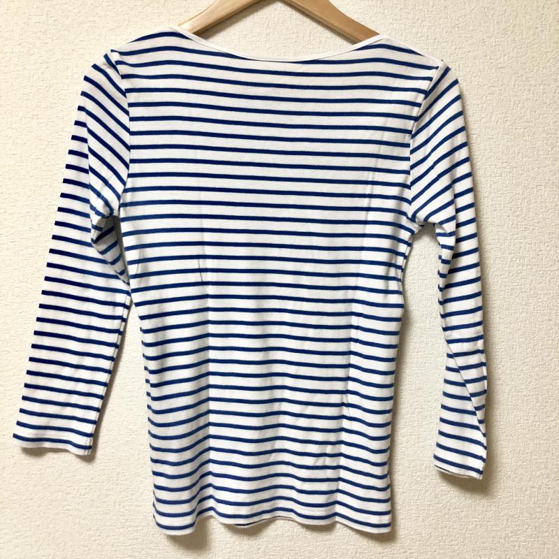 アナザーエディション Another Edition Tシャツ 長袖 ボーダー柄 青 / ブルー / X 白 / ホワイト / レディース USED 古着 中古 10001731