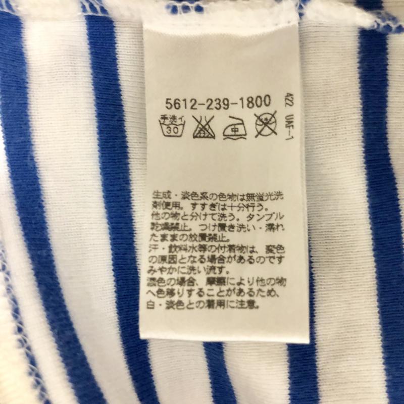 アナザーエディション Another Edition Tシャツ 長袖 ボーダー柄 青 / ブルー / X 白 / ホワイト / レディース USED 古着 中古 10001731