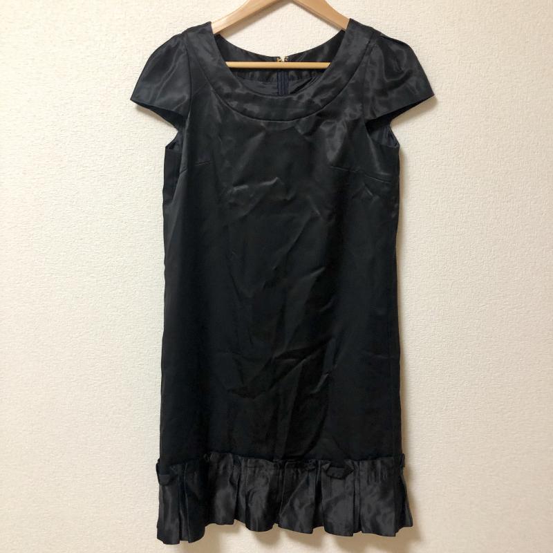 クローラ crolla ワンピース ひざ丈スカート 36 無地 黒 / ブラック / レディース USED 古着 中古 10001740