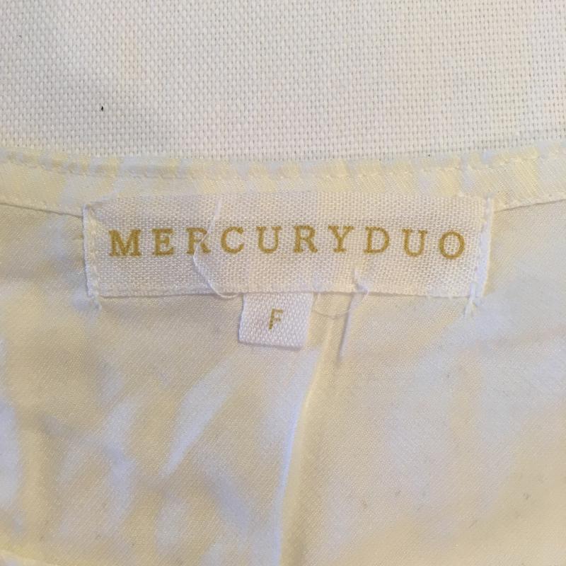 マーキュリーデュオ MERCURYDUO シャツ、ブラウス 半袖 切り替えレース FREE 無地 X 刺繍 白 / ホワイト / レディース USED 古着 中古 10001766